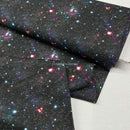 100% Cotton Fabric Galaxy Space Planets Universe Star 140cm, Black