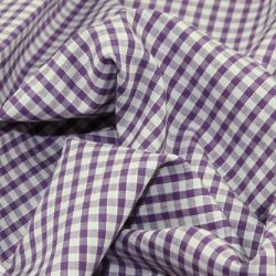 1/8" Gingham Check Polycotton Fabric - Bull Ring Fabrics