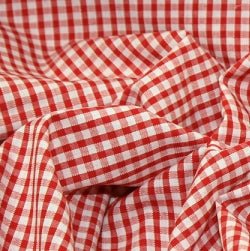 1/8" Gingham Check Polycotton Fabric - Bull Ring Fabrics