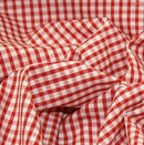 1/8" Gingham Check Polycotton Fabric - Bull Ring Fabrics