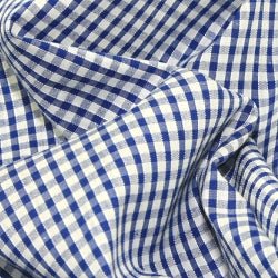 1/8" Gingham Check Polycotton Fabric - Bull Ring Fabrics