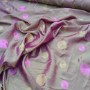 Embroidery Spotty Circle Taffeta Fabric