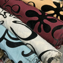 Monaco Cotton Panama Velvet Flocked Fabric Curtain Brocade Upholstery 140cm