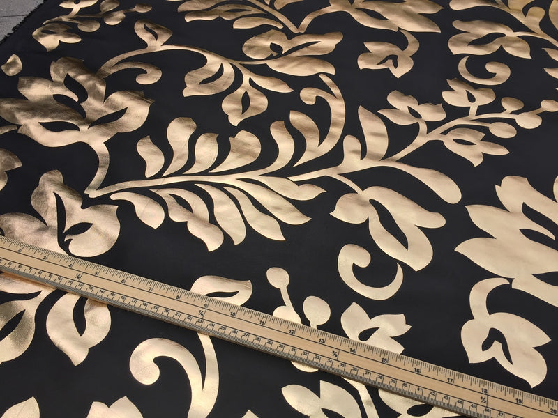 Symphony Foil Floral Pattern Taffeta Fabric