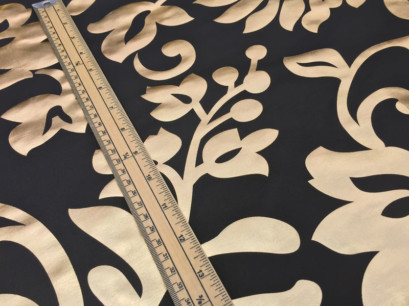 Symphony Foil Floral Pattern Taffeta Fabric