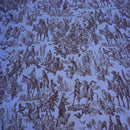 Toile De Jouy Vintage Print Furnishing Fabric, Brown/White