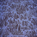 Toile De Jouy Vintage Print Furnishing Fabric, Brown/White
