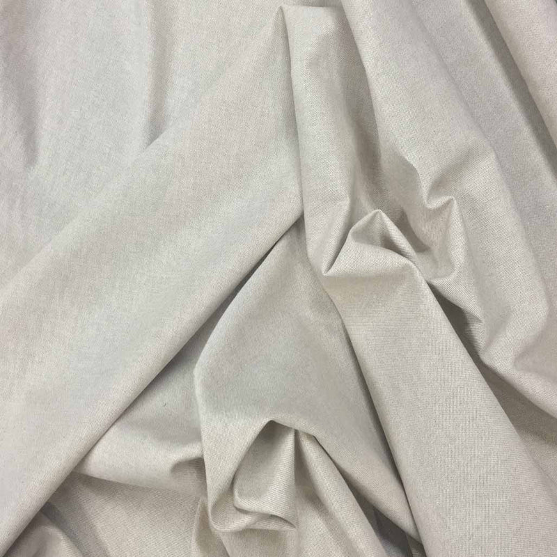 Plain Linen Look Quilting Fabric, Beige