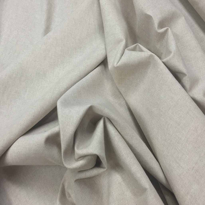 Plain Linen Look Quilting Fabric, Beige
