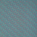 Russian Dolls Print Cotton Poplin Dress Fabric, Mint