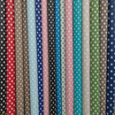 Polka Dot Spotty PVC Oilcloth Fabric