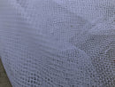 Tissu en filet rigide pour cage à oiseaux à grand trou, blanc