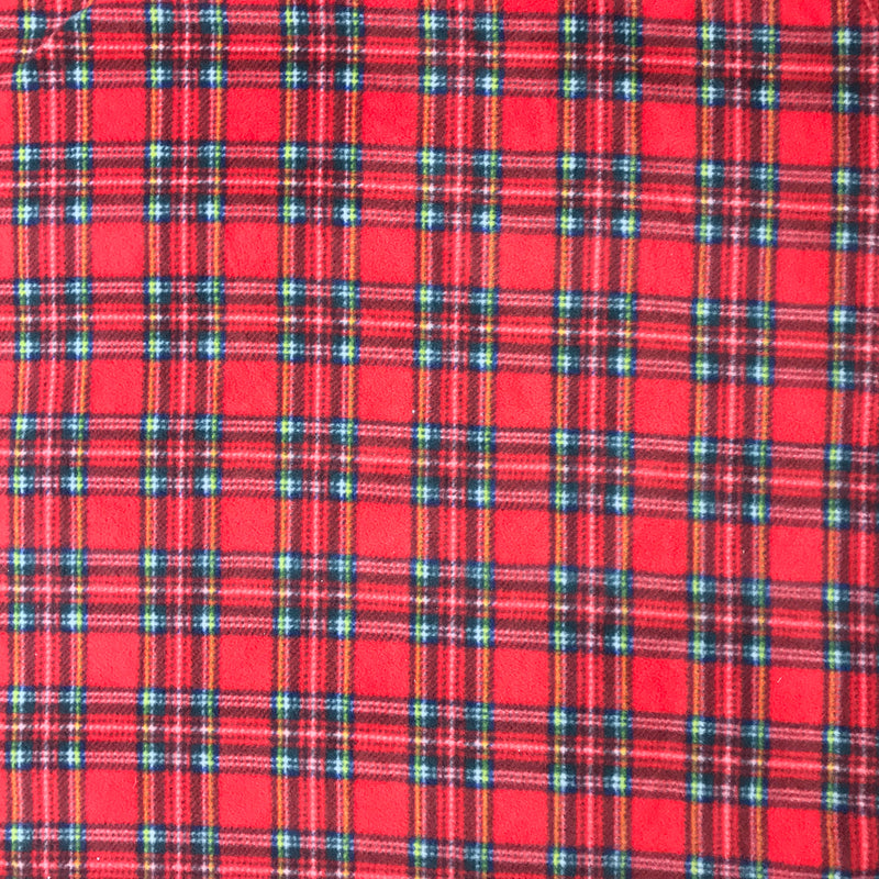 Tartan Checks Cuddle Anti Pill Polar Fleece Fabric