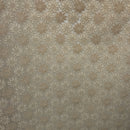 Gold Floral Print PVC Oilcloth Fabric Printed Tablecloth