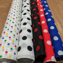 Stoff für Kleider und Kostüme aus Poly-Baumwolle mit Punktemuster und Tupfen 