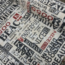 Graffiti Print Cotton Canvas Craft Fabric