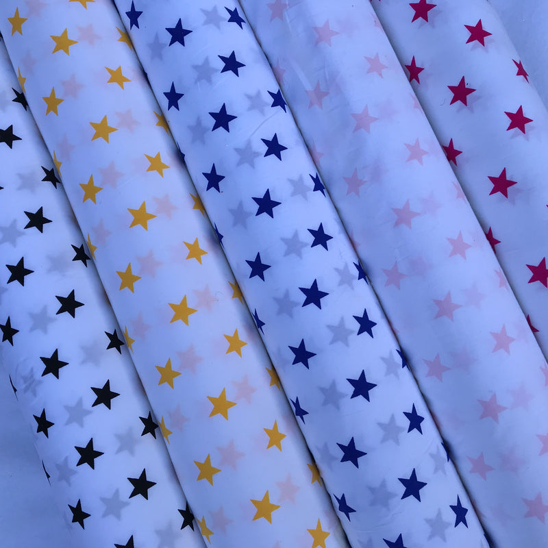 Stars Print Rose & Hubble Cotton Poplin Dress Fabric