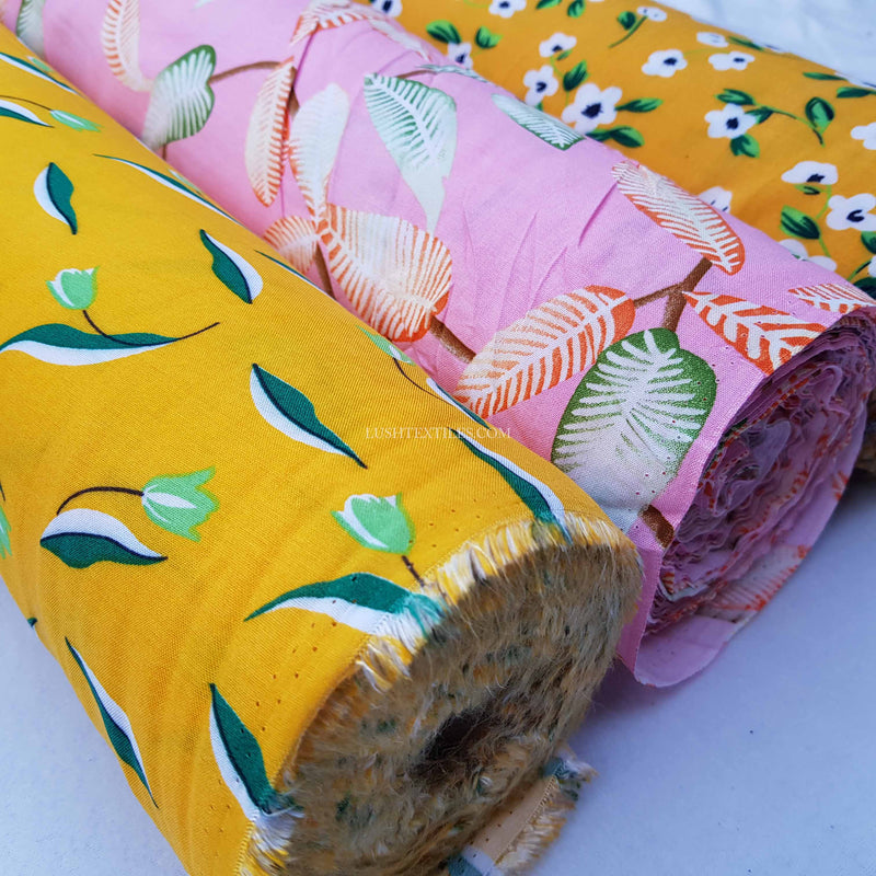100% Viscose Prints Dressmaking Fabric
