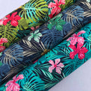 Hawaiian Flowers Cotton Poplin Rose & Hubble Shirts Dress Fabric