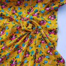 Tissu Viscose Floral D'Lush, Moutarde