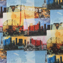 Los Angeles Hollywood Print Cotton Fabric