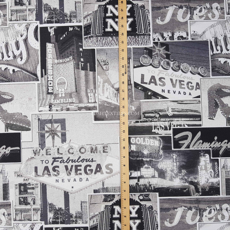 Las Vegas Nevada Print Cotton Fabric