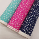 Small Flamingo Birds Cotton Poplin Fabric