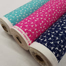 Small Flamingo Birds Cotton Poplin Fabric