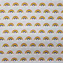 Rainbow In Clouds Cotton Craft Fabric, Sky