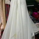 Embroidered Circle Voile Fabric Dress Sheer Lace Draping Window Net Curtains