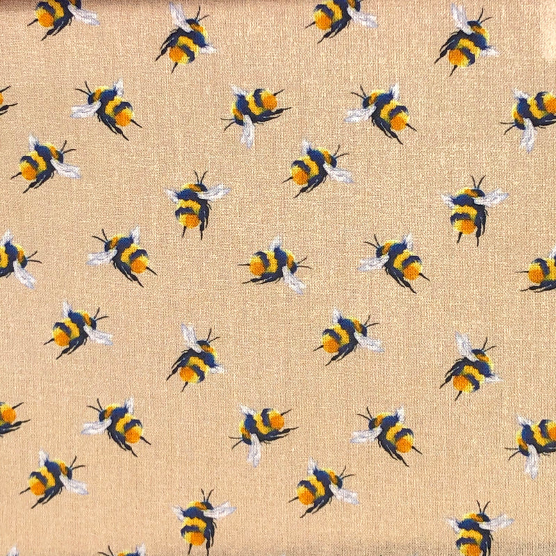 Bumble Bee 100% Cotton Craft Quilting Fabric 140cm Wide