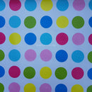 By The Metre Large Twister Spots PVC Printed Tablecloth