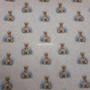 Digital Cotton Animal Linen Fabric, Tiger Cubs