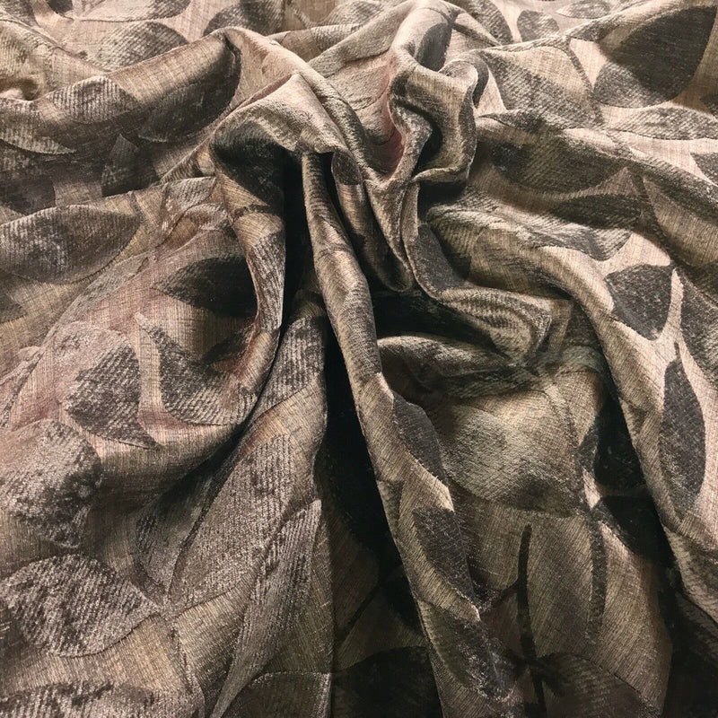 Henley Leaves Heavy Chenille Fabric 140cm