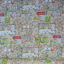 Digital Print Cotton Rich Fabric Curtain Craft Upholstery 140cm