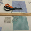 Lilac & Green Floral Vintage Cotton Fabric 140cm, Cream