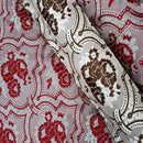 Damask Velvet Floral Tapestry Chenille Upholstery Curtain Brocade Fabric 140cm