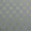 Spotted Circles Curtain Brocade Upholstery Fabric 140cm, Green