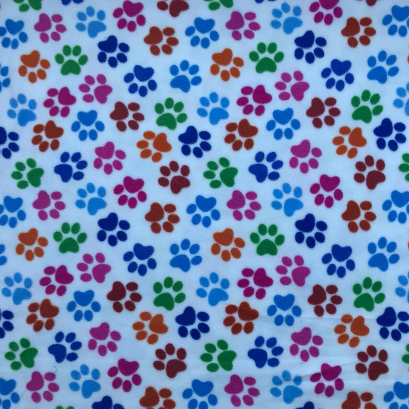 Dogs Paws Polar Fleece Fabric Dog Beds Blanket