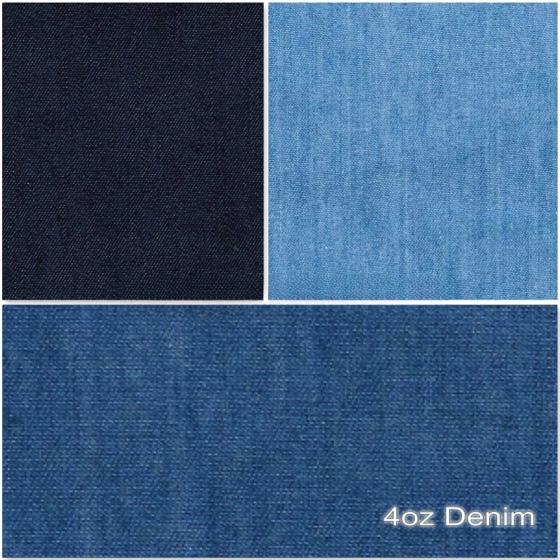4oz Cotton Washed Denim Jeans Fabric - Bull Ring Fabrics