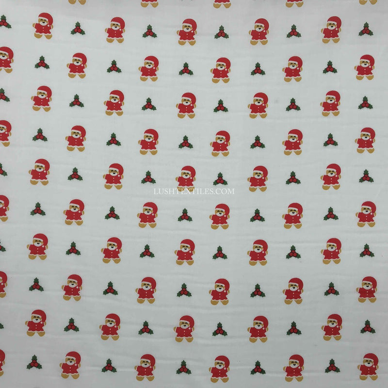 Lebkuchenmänner Hollies Polycotton Stoff