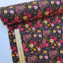Blossom Floral Flowers Print Rose & Hubble Cotton Poplin Fabric