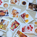 Oilcloth PVC Breakfast Food Snapshots Tablecloth Fabric