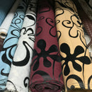 Monaco Cotton Panama Velvet Flocked Fabric Curtain Brocade Upholstery 140cm