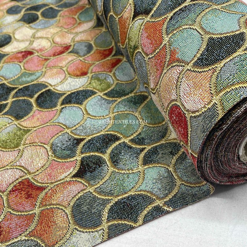 Designer Dali Abstract Tapestry Upholstery Craft Fabric 140cm