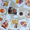 Oilcloth PVC Breakfast Food Snapshots Tablecloth Fabric