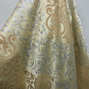 Damask Pearl Sequin Satin Dress Cotton Curtain Brocade Fabric 140cm