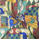 Chickens & Ducks Cotton Blend Fabric 140cm