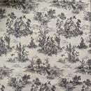 Digital Print Cotton Rich Fabric Curtain Craft Upholstery 140cm