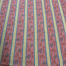 Floral Vintage Cotton Fabric, Pink/Peach